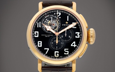 Heritage Pilot Type 20, Reference 87.2430.4035/21.C721 | A pink gold...