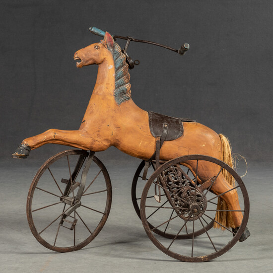 Horse as a tricycle in ancient style, 20th century.