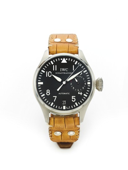 IWC | BIG PILOT, A STAINLESS STEEL AUTOMATIC CENTER SECONDS WRISTWATCH WITH DATE AND SEVEN DAY POWER RESERVE INDICATION CIRCA 2010