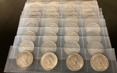 Italy, Italian Republic. 500 Lire argento 1958/1966 (40 monete)