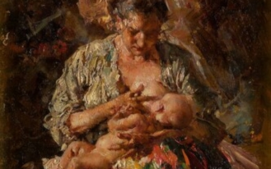 JUAN PABLO SALINAS TERUEL (1871 / 1946) "Maternity"