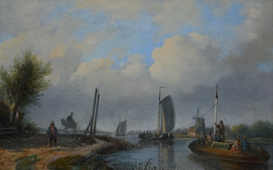 Jacobus van der Stok (1794-1864) - Rivierlandschap