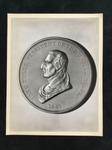 John Tyler 10th President on a Coin 8x10 Black and White Photo