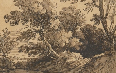 Joseph Farington RA, British 1747-1821- Landscape with...