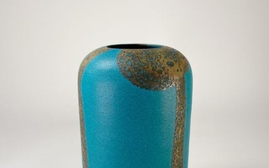 Kabin 花瓶 (Flower vessel) - Ceramic - Morino Hiroaki Taimei 森野泰明 (b 1934) - With potter's mark and tomobako with signature and seal - Japan - Shōwa period (1926-1989)