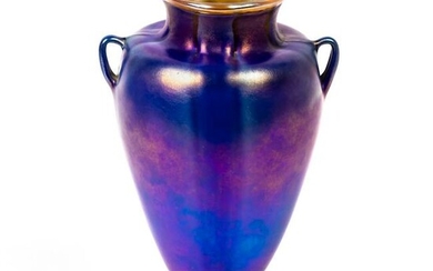 LC Tiffany Favrile Tel El Amarna Handle Glass Vase