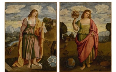 LOMBARD/VENETIAN SCHOOL, 16TH CENTURY | ALLEGORY OF GEOMETRY; ALLEGORY OF GEOGRAPHY