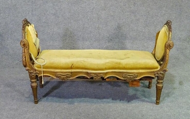 LOUIS XVI STYLE CARVED WINDOW BENCH
