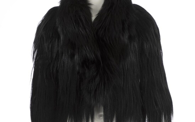 NOT SOLD. Lanvin: A black fur made of fox and goat fur with long sleeves and black lining. Size 36 (FR) – Bruun Rasmussen Auctioneers of Fine Art