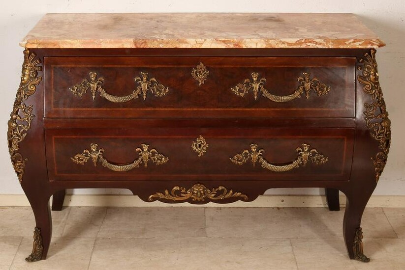 Large Baroque chest of drawers in French style. With