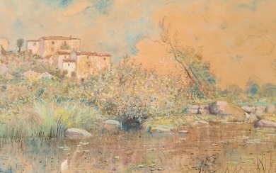 Léon Duval-Gozlan (1853-1941) - Village de Provence