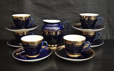 Lomonosov Imperial Porcelain Factory - Coffee set for 6 (7) - Porcelain