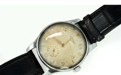Longines Wristwatch Nickel-plated, 36mm case, subsidiary se...