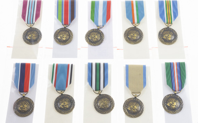 Lot of 10 UN medals, various missions