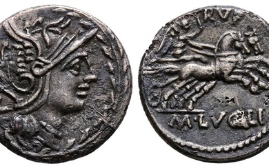 M. Lucilius Rufus, Rome, 101 BC. AR Denarius (19 mm,...