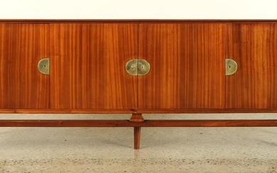 MAHOGANY SIDEBOARD MANNER OF JAMES MONT C.1950