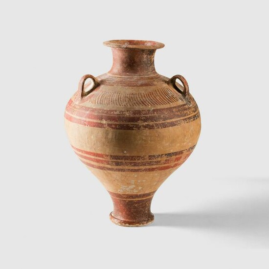 MYCENEAN PITHOS JAR GREECE, LATE HELLADIC III, C. 13TH