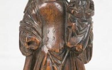 “Madonna and Child” Carved wooden