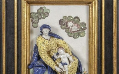Madonna con Bambino ed Angeli, placca in