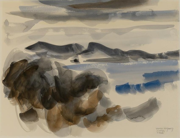 Manolis Calliyannis Greek, 1923-2010 Landscape, 1957