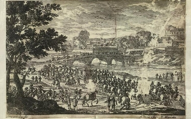 Mariette, Pierre (1603-1647) - Bridge crossed by armed