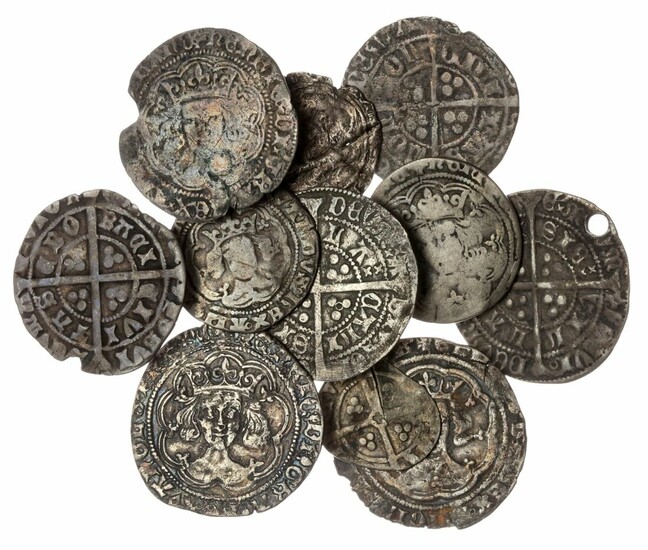 Medieval Silver Coins (11), including Groats (8)
