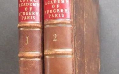 Memoirs of Royal Academy of Surgery Paris, 2vol. 1st UK Ed. 1750 illustrated