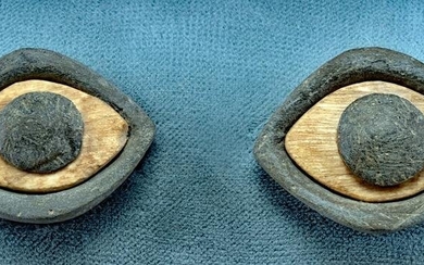 Mesopotamian Lapis Lazuli, Stone, & Bone Eyes