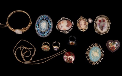 Micromosaic, Cloisonne, Cameo & More Jewelry