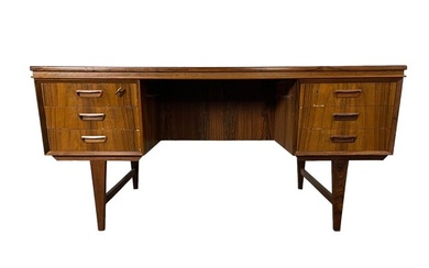 Mid-Century Modern Rosewood desk with library 1960's