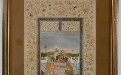 Miniature painting. India. Mughal period (late