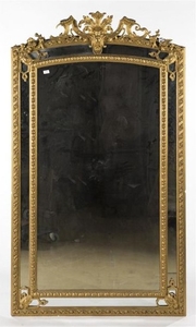 Miroir en stuc doré à parecloses Epoque Napoléon I…