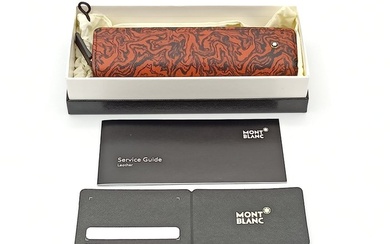 Montblanc - Pencil box - Sartorial zip ar Heritage Marble Black - 1 pen pouch - Leather
