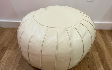 Moroccan Real Leather pouf with down feather