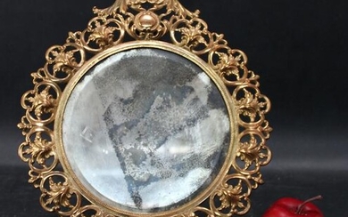 N.B.& I.W. bronze vanity mirror