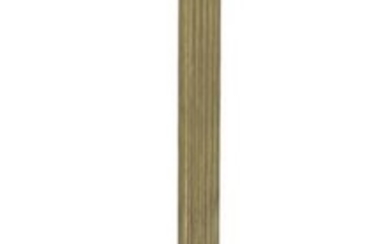 Neoclassical-Style Polished Brass Floor Lamp