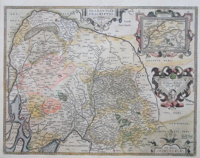 Netherlands, België, Brabant; A. Ortelius - Brabantiae Descriptio - 1581-1600
