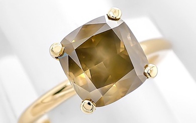 No Reserve Price - Ring Yellow gold - 3.12 tw. Diamond (Natural coloured)