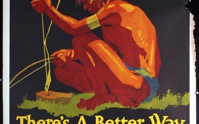 Original 1920 Mather Work Poster Chicago Better Way