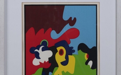Otmar Alt (1940 Wernigerode - vit et travaille à Hamm), 'Stiefelkater', 1969, Sérigraphie couleur sur...