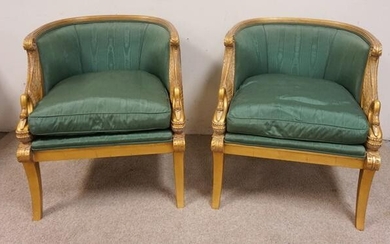 PAIR OF KARGES *EMPIRE SWAN* CHAIRS