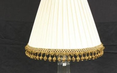 WATERFORD STYLE CUT CRYSTAL LAMP.