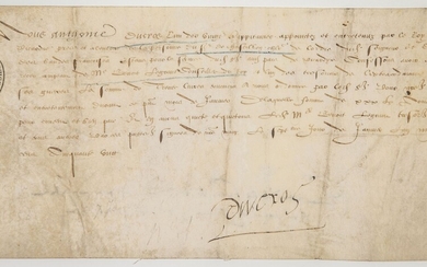 PICARDIE. 1558. Quittance signée Anthoine... - Lot 17 - Vermot et Associés