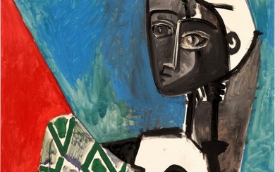 Pablo Picasso 巴布羅・畢加索 | Femme Accroupie 抱膝女子 , Pablo Picasso 巴布羅・畢加索 | Femme Accroupie 抱膝女子