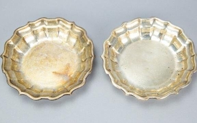 Pair Sterling Silver Nut Dishes