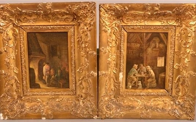 Pair of 19th Century Oil on Canvas Paintings.