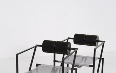 Pair of Seconda Chairs 602 by Mario Botta for Alias