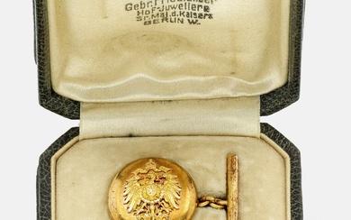 Paire de boutons de manchette "Kaiser Wilhelm II. von Preußen" du joaillier de la cour...