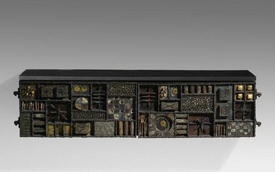 Paul Evans, Sculpture Front wall-mounted cabinet
