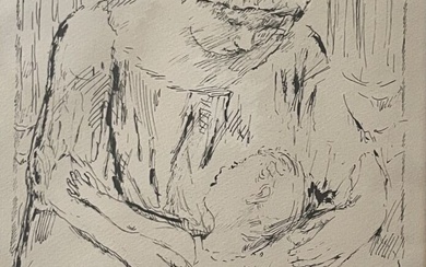 Pierre BONNARD (1867-1947) (d'après) La vie de Sainte Monique, 1930 Lithographie sur vélin, bords légèrement...